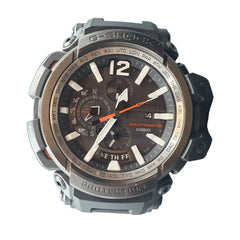 MENS G - SHOCK CASIO WATCH 5502 GPW - 2000 BLACK RUBBER BAND ANALOGUE BLACK/GUN METAL - Mega Cash Sydney