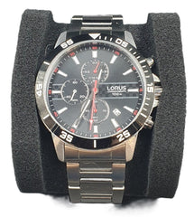 MENS LORUS WATCH - 50.0GMS - VD57-X147 - SILVER STAINLESS STEEL BAND - Mega Cash Sydney