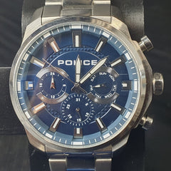 MENS - POLICE WATCH - JK22042 - SILVER STAINLESS STEEL BAND - Mega Cash Sydney