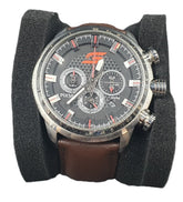 MENS PULSAR WATCH - 50.0GMS - VK63-X024 - BROWN LEATHER BAND - CHRONOGRAPH - LIMITED EDITION V8 SUPERCAR 0007/1000 - Mega Cash Sydney