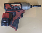 Milwaukee M12BID-0 12V Li-Ion Cordless Compact 1/4" Hex Impact Driver - with 2.0 Ah battery - Mega Cash Sydney
