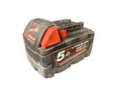 MILWAUKEE - Red Lithium-Ion 5.0Ah 18V Tool Battery - M18B5 - Mega Cash Sydney