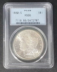 MS 66 Graded 1880 Year Morgan Silver US Dollar - Mega Cash Sydney