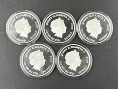 Mythical Creatures - Silver Proof - 5 Coin Set - 2013-2014 - Mega Cash Sydney