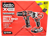 OZITO - Drill & Impact Driver Kit - PXCDIK-250 - Mega Cash Sydney