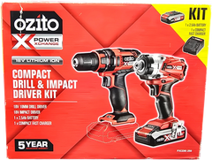 OZITO - Drill & Impact Driver Kit - PXCDIK-250