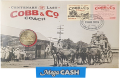 2024 - $1 COIN - COBB AND CO COACH SERVICE - Mega Cash Sydney