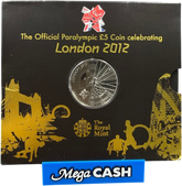 2012 London Paralympic £5 Coin - Mega Cash Sydney