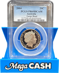 PCGS PR69DCAM - 2004 Large Head 20c