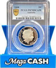 PCGS PR70DCAM - 2008 Australian 20c