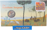 2025 - 20c COIN - THE RAINBOW SERPENT - Celebrating 50 Years - Mega Cash Sydney