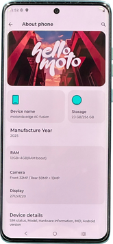 Motorola - Edge 60 Fusion - XT2503-4 - 256GB