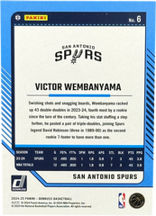 Panini - 2024-25 Victor Wembanyama - Donruss Blue Firework Foil - 55/85