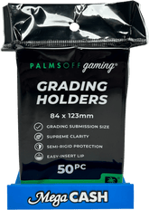 Palms Off Gaming Grading Holders (50 Pack) – 84 x 123mm - Mega Cash Sydney