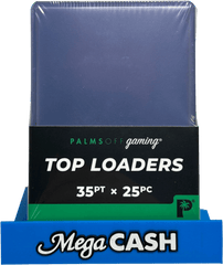 Palms Off Gaming Top Loaders (25 Pack) – 35pt Thickness - Mega Cash Sydney