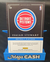 Panini Impeccable - Isaiah Stewart - Detroit Pistons - No 125 - 62/88 - Patch Auto - Mega Cash Sydney