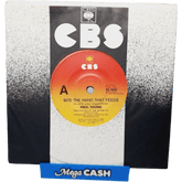 PAUL YOUNG - "Bite the Hand that Feeds" - RECORD - Vinyl 7" - RARE - Mega Cash Sydney