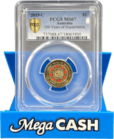 PCGS MS67 - 100 Years Of Repatriation $2 Coin - Mega Cash Sydney