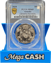 PCGS MS69 - 2020 Christmas Decoration 50c - Mega Cash Sydney