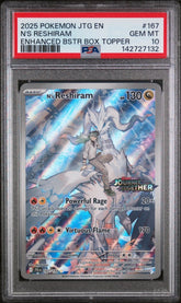 Pokémon 167/159 N's Reshiram (Illustration Rare), Journey Together - PSA 10 - Mega Cash Sydney