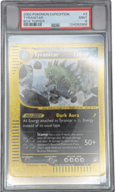 Pokemon 2002 Expedition Tyranitar box topper PSA 9 - Mega Cash Sydney