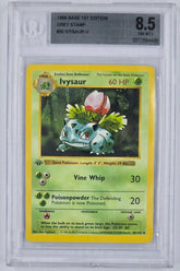 Pokemon - BGS 8.5 1st Edition Ivysaur 30/102 Grey Stamp - Mega Cash Sydney
