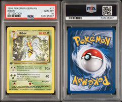 Pokemon - Bibor (Beedrill) - 17/102 PSA 10 Base Set 1st Edition (GERMAN) - Mega Cash Sydney