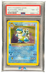 Pokemon - Blastoise Holo 2/102 PSA 8 1st Edition - Mega Cash Sydney
