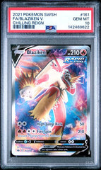 Pokémon - Blaziken V FA 161/198 PSA 10 - Chilling Reign - Sword and Shield - Mega Cash Sydney
