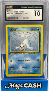 Pokémon CGC 10 1ST Edition Otaria Seel 41/102 (French) - Mega Cash Sydney