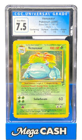 Pokémon - CGC 7.5 - Venusaur Holo - 18/130 - Base Set 2 - Mega Cash Sydney