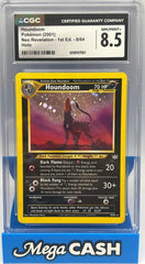 Pokémon - CGC 8.5 1ST Edition Houndoom 8/64 Neo Revelation - Mega Cash Sydney