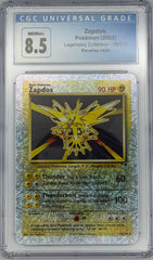 Pokemon CGC 8.5 Zapdos 19/110 Reverse Holo Legendary Collection - Mega Cash Sydney