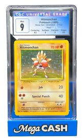 Pokémon - CGC 9 - Hitmonchan Holo - 7/102 Base Set - Mega Cash Sydney
