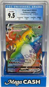 Pokémon - CGC 9.5 Charizard Vmax 074/073 Champions Path - Mega Cash Sydney