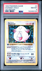 Pokémon - Chansey 3/102 1st edition base set PSA 8 - Mega Cash Sydney