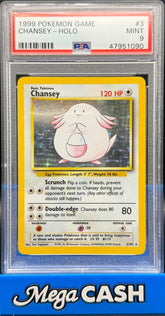 Pokémon - Chansey 3/102 Holo PSA 9 - Mega Cash Sydney