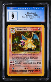 Pokémon - Charizard 4/102 Holo - CGC 9 - Mega Cash Sydney