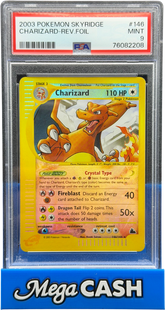 Pokémon - Charizard Rev Holo 146/144 PSA 9 - Skyridge - Mega Cash Sydney