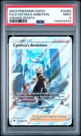 Pokémon - Cynthia's Ambition PSA 9 - GG60/GG70 Crown Zenith FA - Mega Cash Sydney
