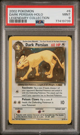 Pokemon- Dark Persian Holo 6/110 PSA 9- Legendary Collection - Mega Cash Sydney