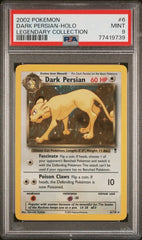 Pokemon- Dark Persian Holo 6/110 PSA 9- Legendary Collection - Mega Cash Sydney