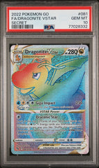 Pokemon - Dragonite VStar 081/078 PSA 10 - Pokemon Go - Mega Cash Sydney