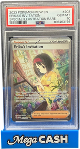 Pokémon - Erika’s Invitation 203/165 PSA 10 - Mega Cash Sydney
