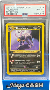 Pokémon - Houndoom 23/75 1st Edition PSA 10 - Mega Cash Sydney