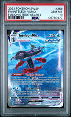 Pokémon - Inteleon VMAX - 262/264 PSA 10 - Fusion Strike SWSH - Mega Cash Sydney