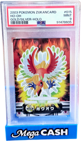 Pokemon Japanese 2003 Ho - Oh 15 Zukancard Gold and Silver Holo - Mega Cash Sydney
