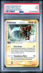 Pokémon - Kabutops Holo 9/110 PSA 7 - EX Holon Phantoms 9 2006 - Mega Cash Sydney