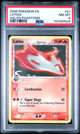 Pokémon - Latias 21/110 - PSA 8 Holon Phantoms Non Holo 2006 EX - Mega Cash Sydney