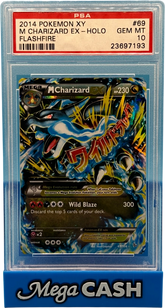 Pokémon - Mega Charizard EX 69/106 PSA 10 - Flashfire - Mega Cash Sydney